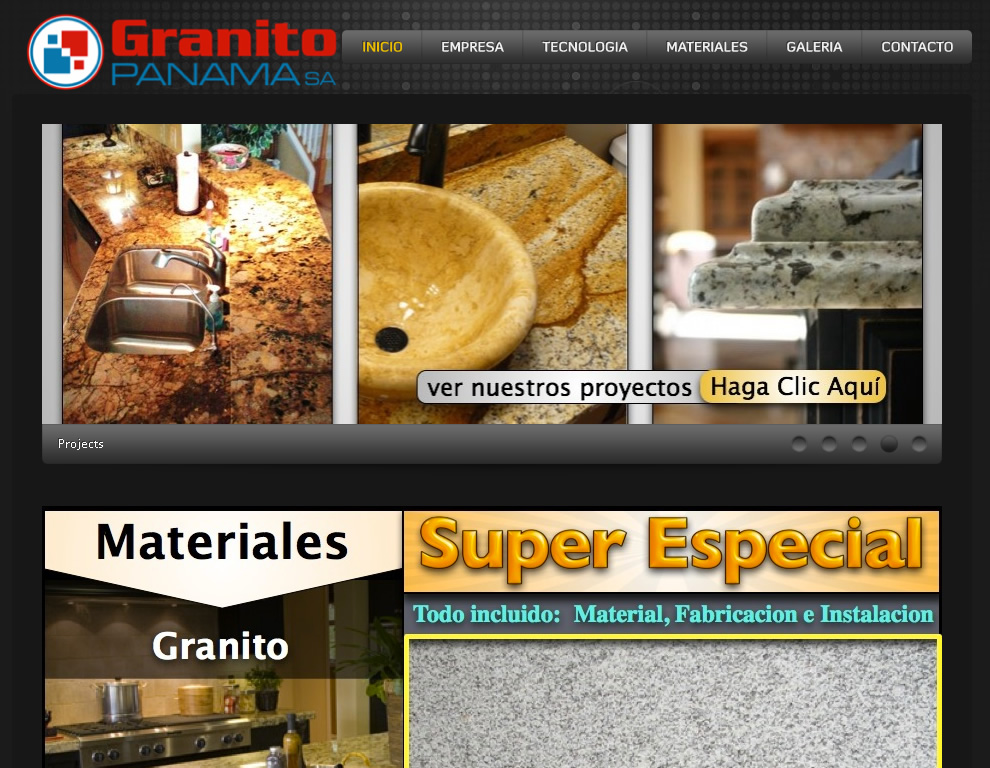 Granito Panamá - Sobres de Granito, Mármol y Silestone